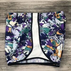 Nike Dri-FIT Tempo Girls Purple Floral Shorts